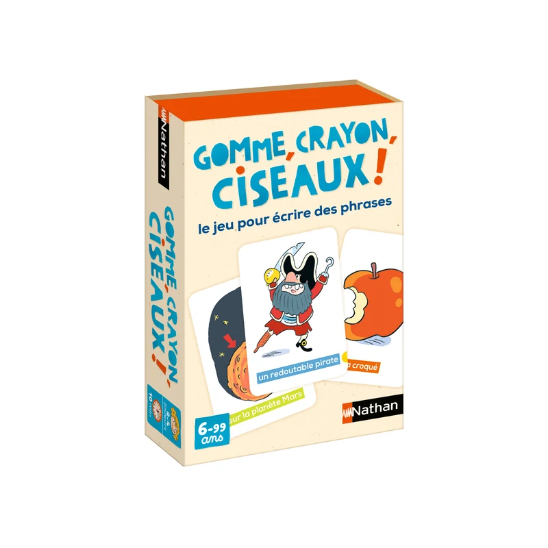Gomme, crayon, ciseaux!