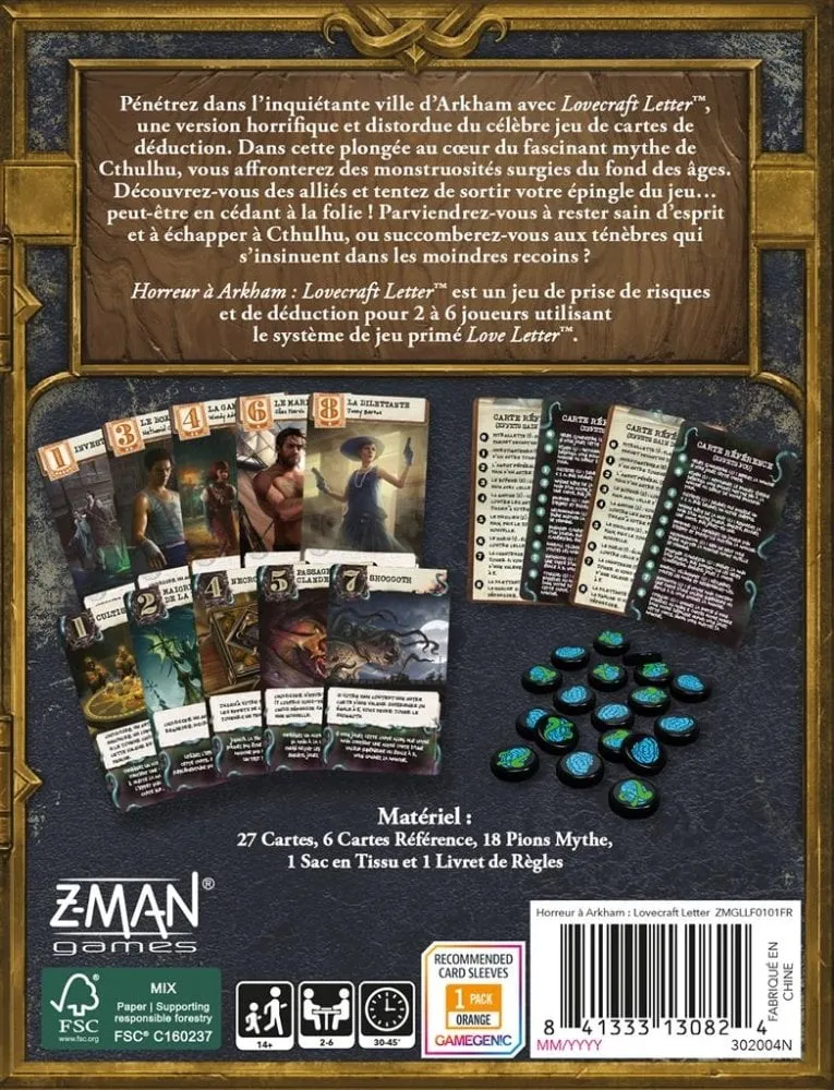 Horreur à arkham lovecraft letter