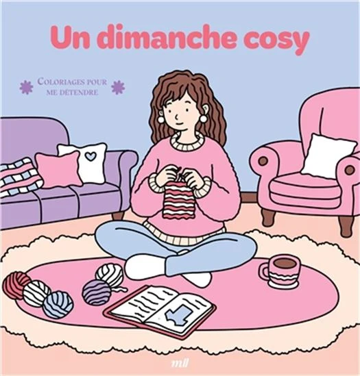 Coloriage pour me détendre-Un dimanche cosy