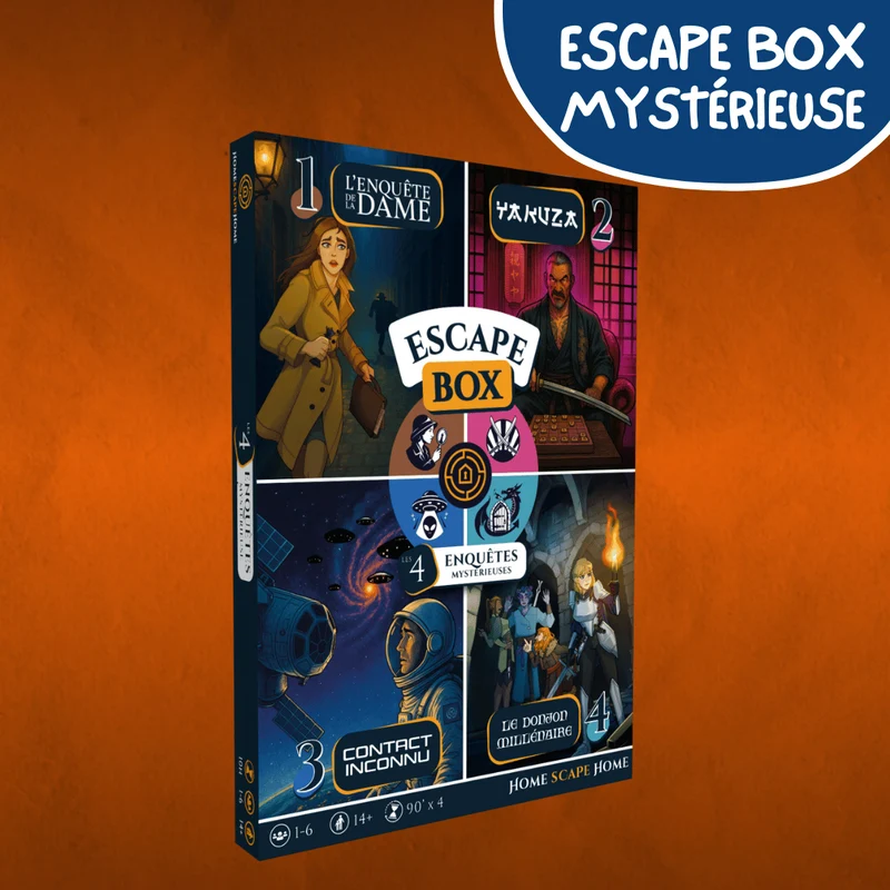 Escape Box - Les 4 enquêtes mystérieuses
