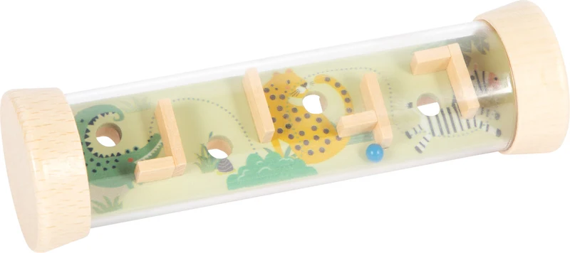 Labyrinthe à Billes en Tube Bois — Jeu d'Adresse Safari Small Foot