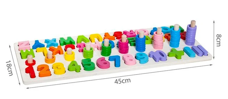 Puzzle alphabet en bois – Puzzle éducatif lettres et chiffres