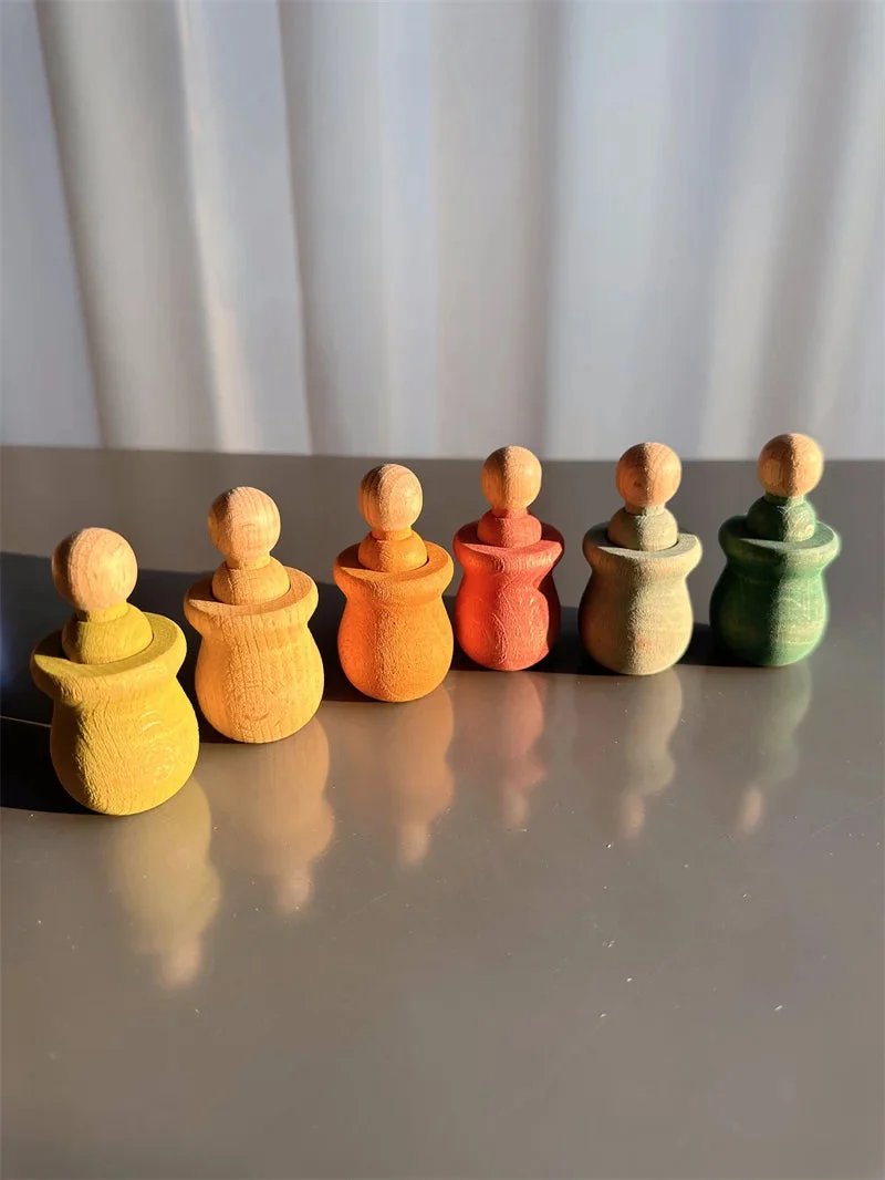 Jouet de tri Montessori en bois – Couleurs, motricité et découverte