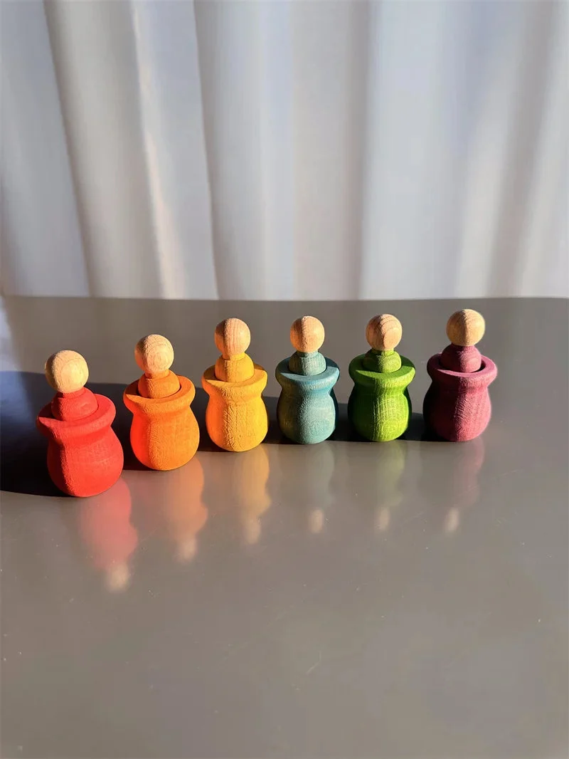 Jouet de tri Montessori en bois – Couleurs, motricité et découverte