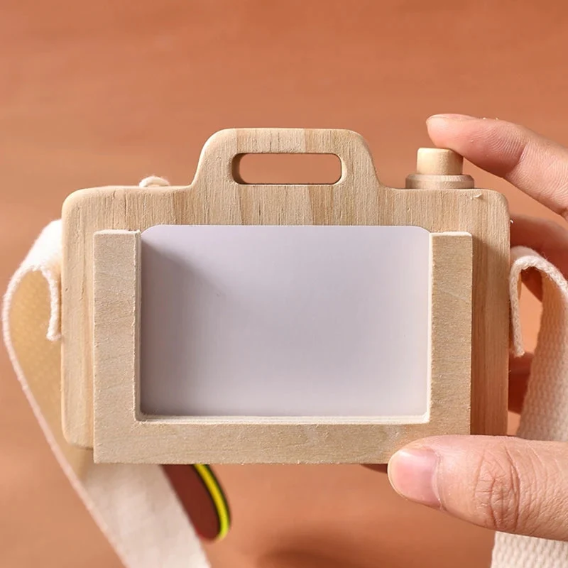 Jouet Appareil photo en bois avec cartes