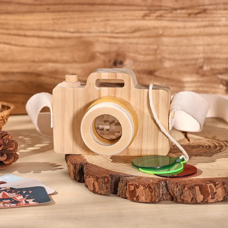 Jouet Appareil photo en bois avec cartes