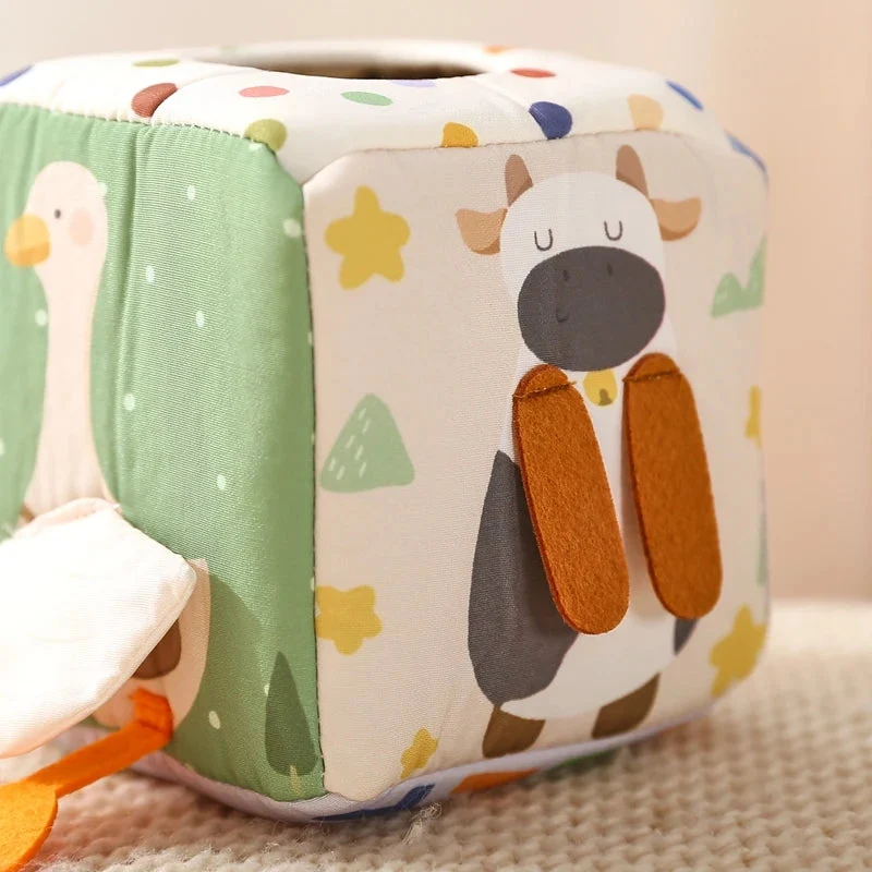 Boîte à mouchoirs magique - Jouet Montessori pour bébé