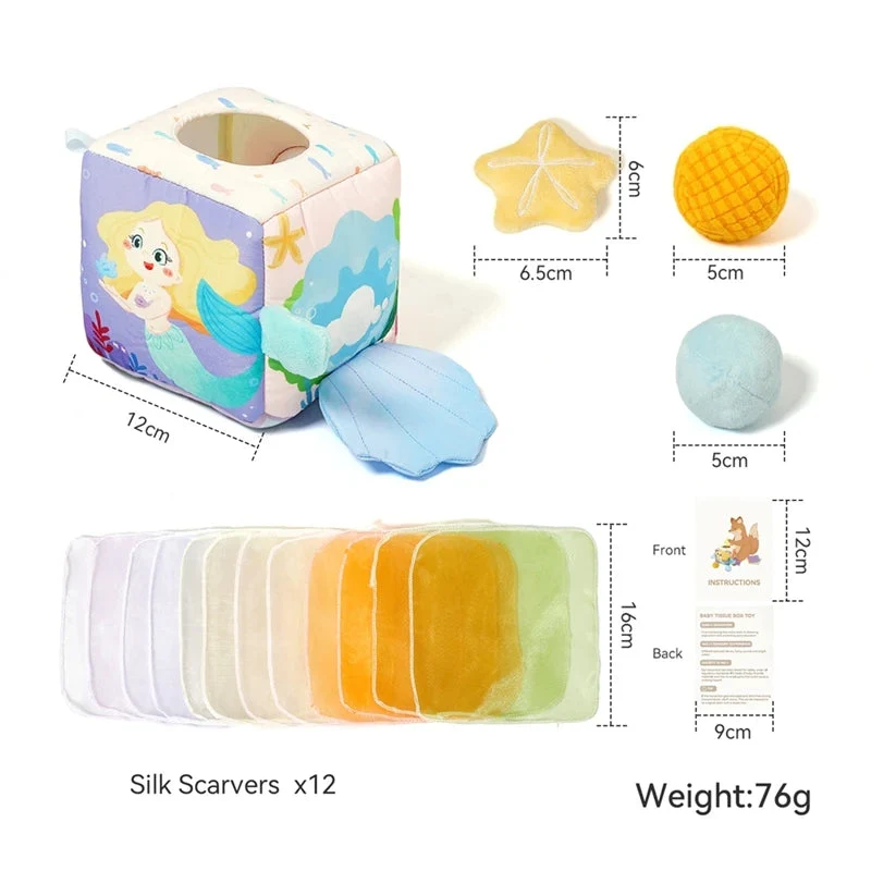 Boîte à mouchoirs magique - Jouet Montessori pour bébé