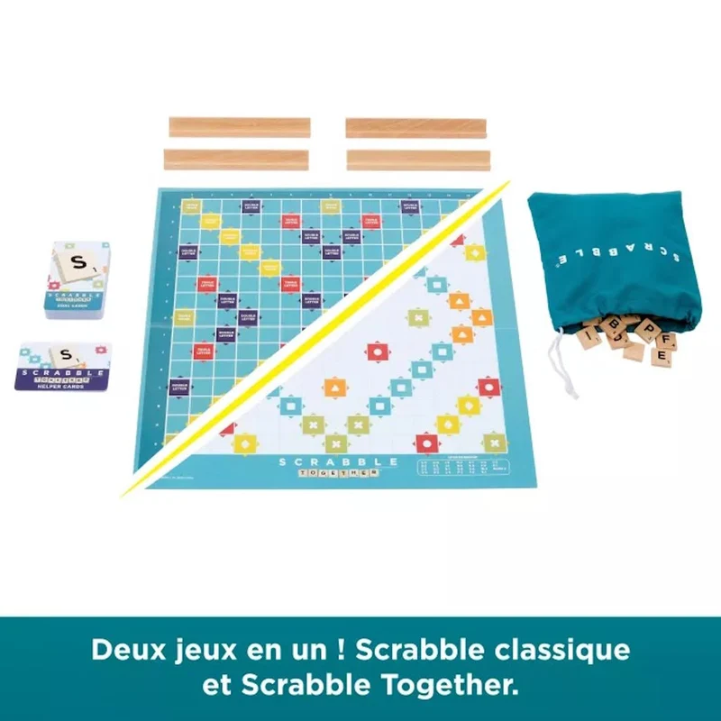 Scrabble Classique & Coopératif (En bois)