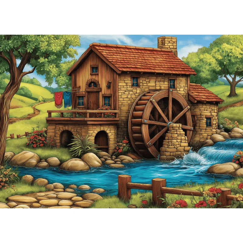 Golden Watermill Afternoon (1000pcs)