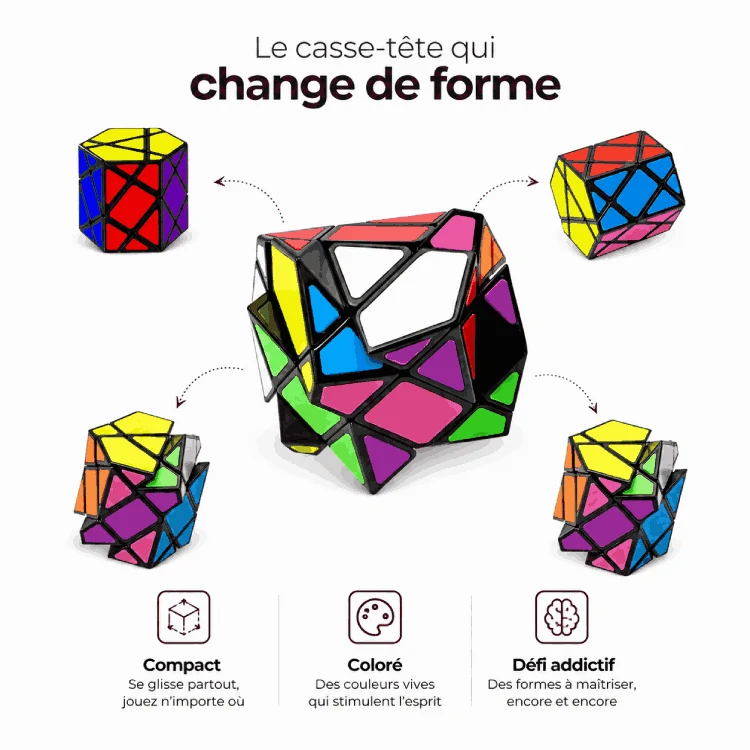 Cube 3x3 Prisme Hexagonal – Casse-Tête Transformable