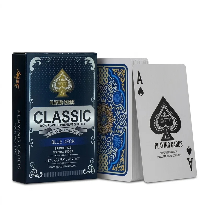 Jeu de Cartes Étanche Classique - Bleu
