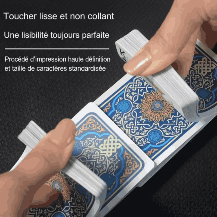 Jeu de Cartes Étanche Classique - Bleu