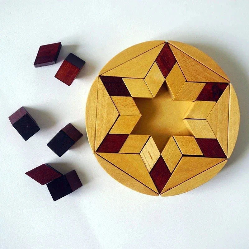 Casse-Tête en bois Tangram : le défi puzzle rapide & créatif