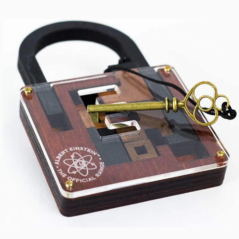 Casse-tête en bois – La Clé d’Einstein (IQ Lock)