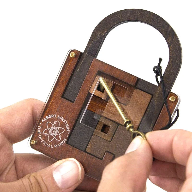 Casse-tête en bois – La Clé d’Einstein (IQ Lock)