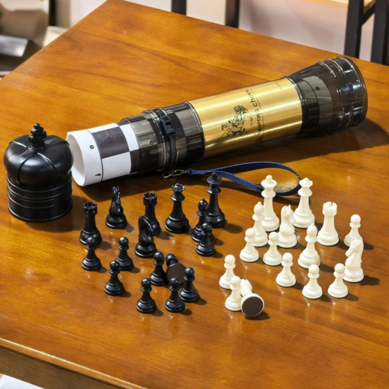 Jeu d'échecs pliable Royal - voyage de luxe