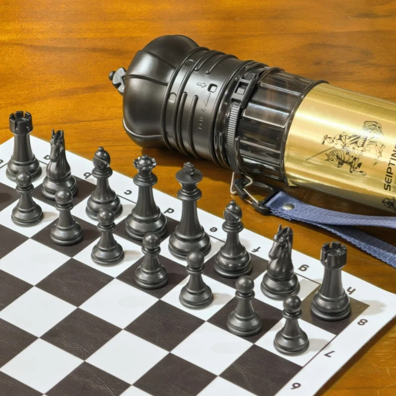 Jeu d'échecs pliable Royal - voyage de luxe