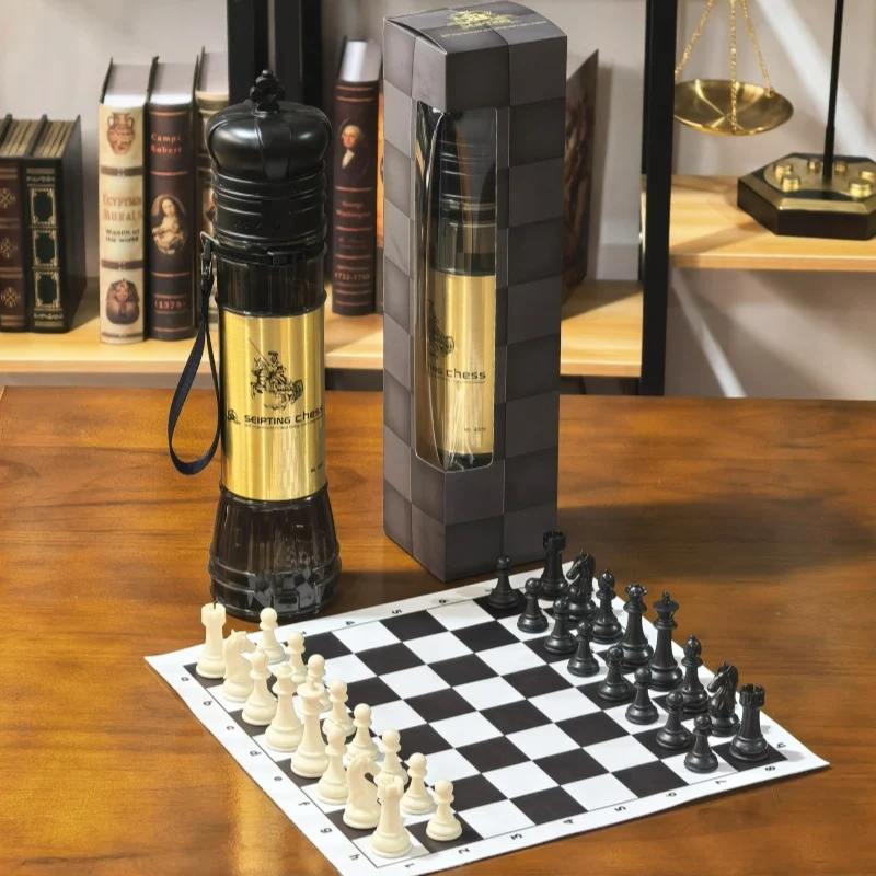 Jeu d'échecs pliable Royal - voyage de luxe