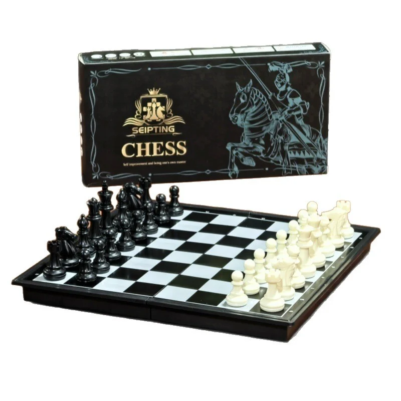 Jeu d'échecs de voyage (pochette feutrine) - magnétique
