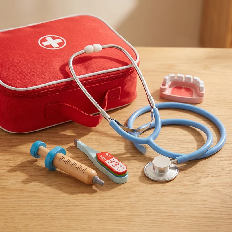 Coffret Docteur en Bois · Mallette & Accessoires de Jeu d'Imitation dès 3 ans | Les Petiots™
