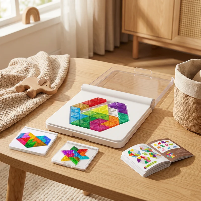 Puzzle Logique · Blocs, Formes & Cartes Défis Tangram | Les Petiots™