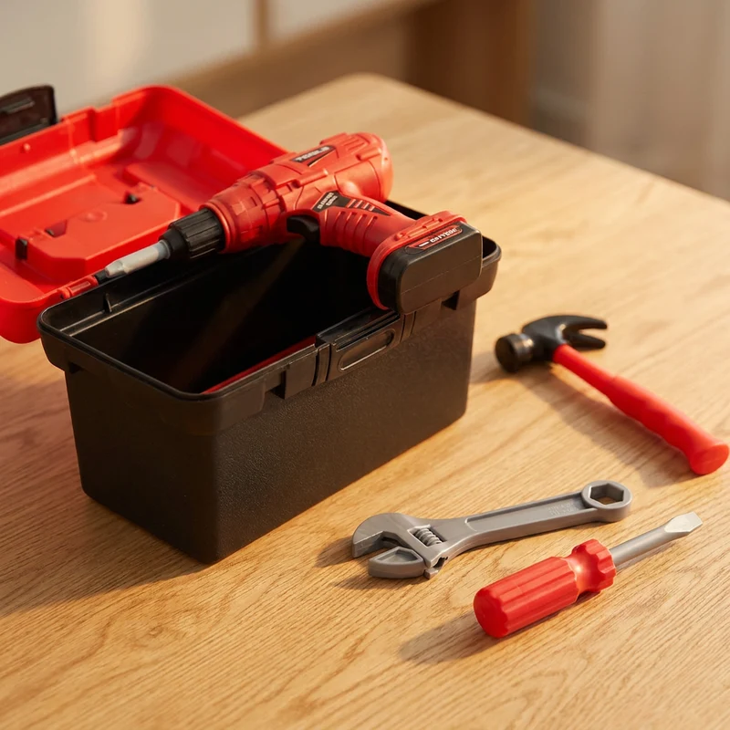 Coffret d'Outils Enfant · Perceuse & Mallette Complète (~55 pièces) | Les Petiots™