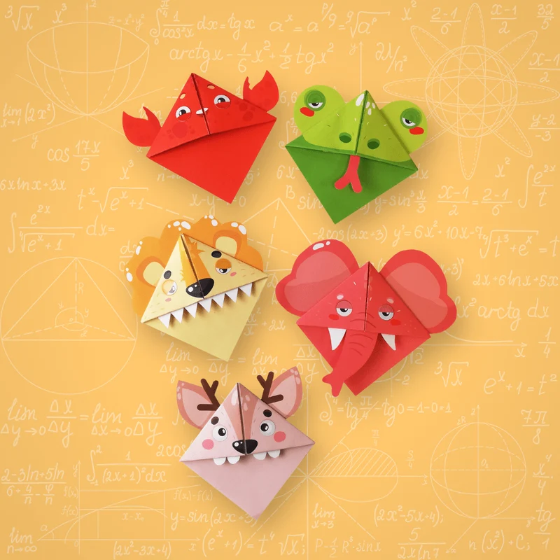 10 Origamis marque-pages Animaux du monde