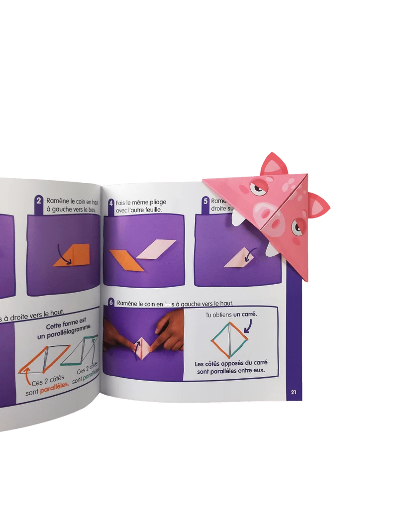10 Origamis marque-pages Animaux de la ferme