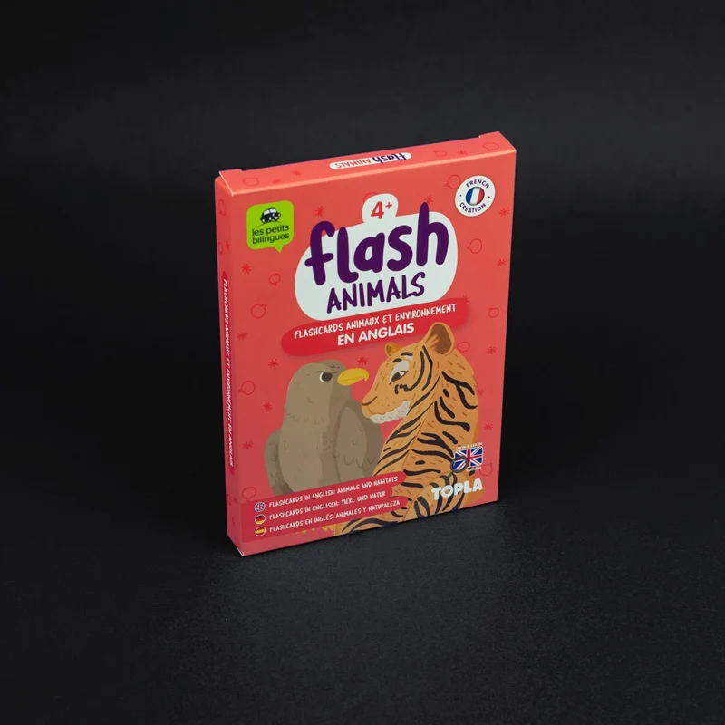 Flash Animals - Grandes images illustrées pour apprendre les animaux en anglais