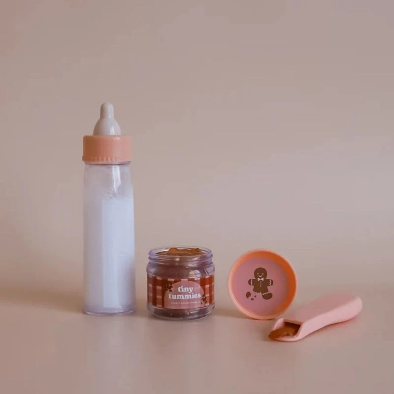 Biberon & petit pot spécial pain d'épices pour poupée