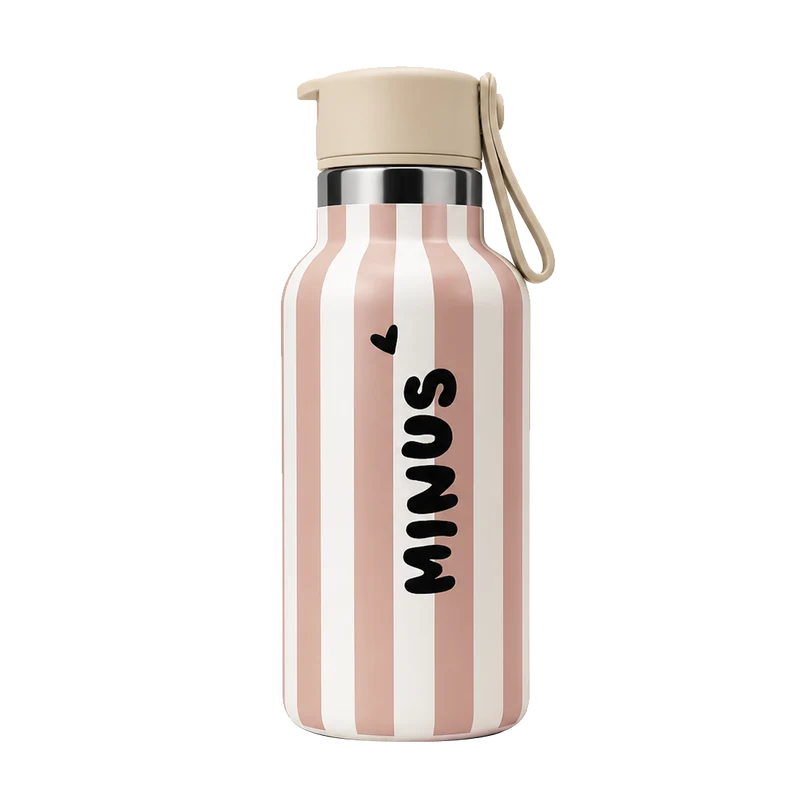 Gourde Minus Stripe Vieux Rose