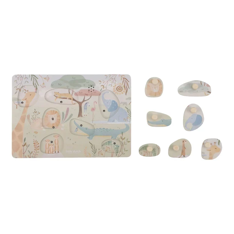 Puzzle sonore en Bois Safari Friends