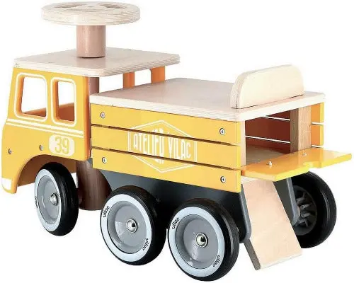 porteur camion de chantier en bois Vilac