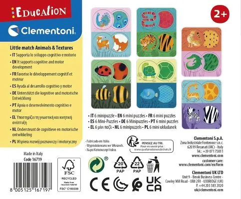 Little Match - Animaux et Pelages, jeu educatif pour apprendre les animaux