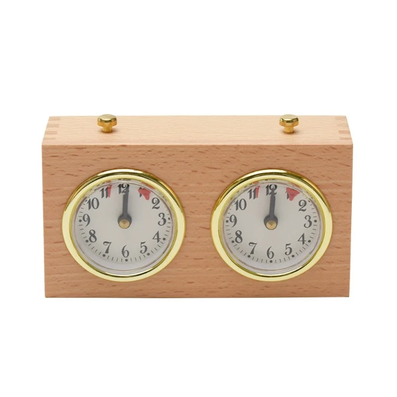 Pendule d'échecs Mécanique en Bois