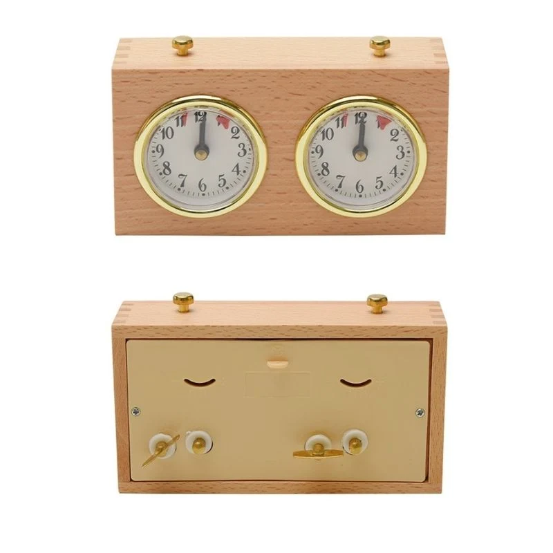 Pendule d'échecs Mécanique en Bois