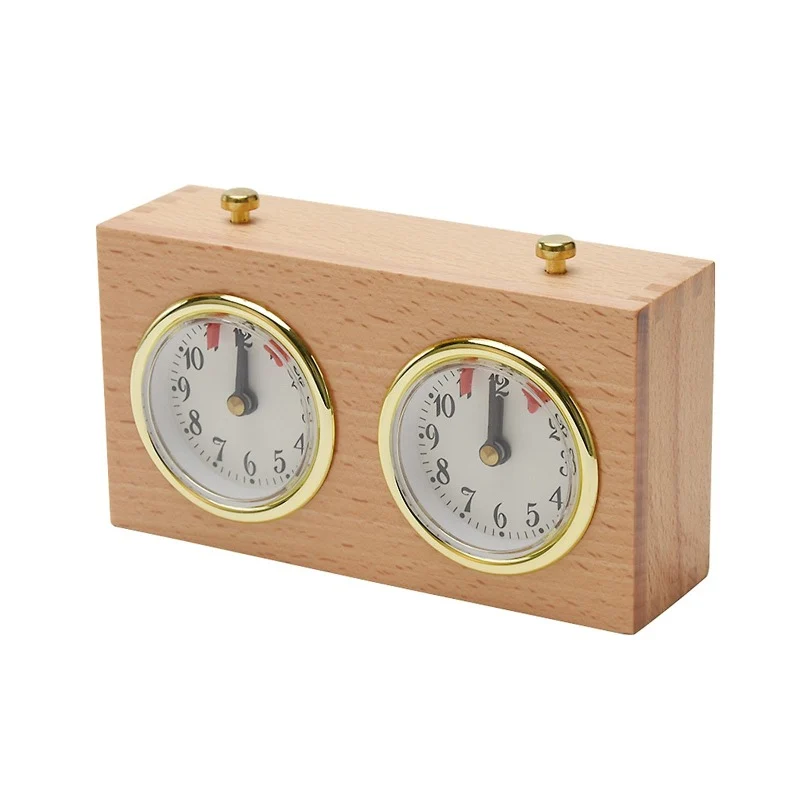Pendule d'échecs Mécanique en Bois