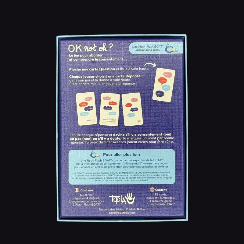 OK not ok? Jeu interactif sur le consentement pour ados et adultes