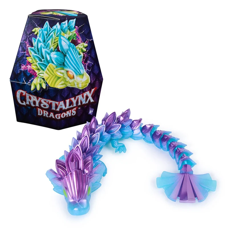 CrystaLynx - Figurine articulée dragon à collectionner de 22,8 cm (assortiment)