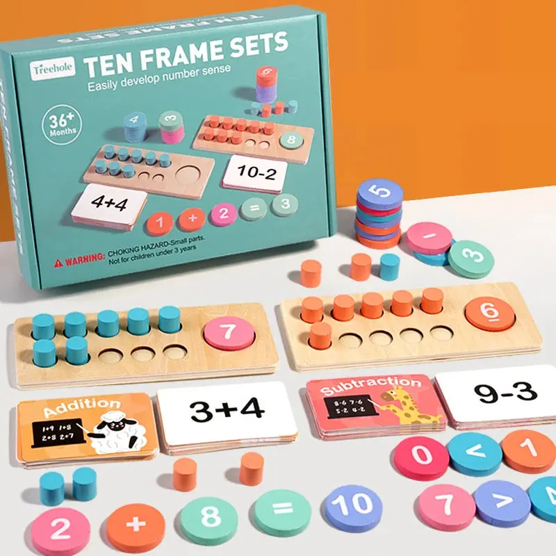 Kit d'Arithmétique et Apprentissage des Mathématiques en Bois