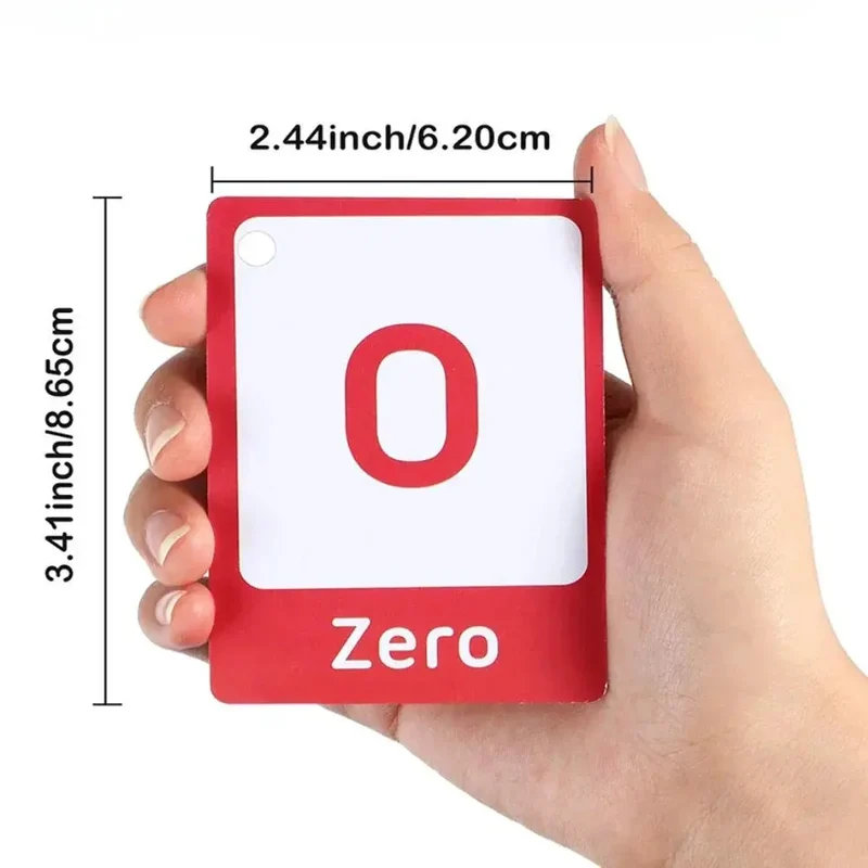 Cartes Éducatives en Anglais pour Enfants - Set de Cartes d'Apprentissage Cognitif
