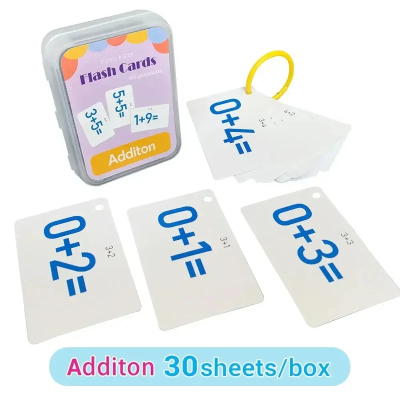 Cartes Éducatives en Anglais pour Enfants - Set de Cartes d'Apprentissage Cognitif