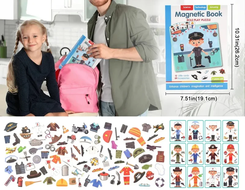 Puzzle Magnétique Tangram pour Enfants