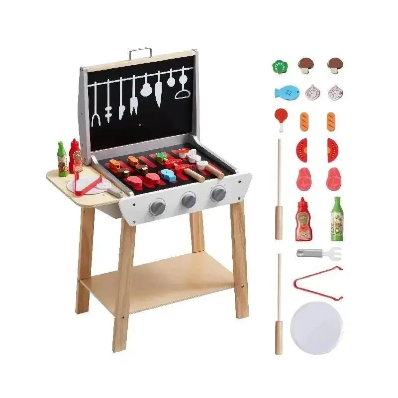 BBQ Grill en Bois pour Enfants