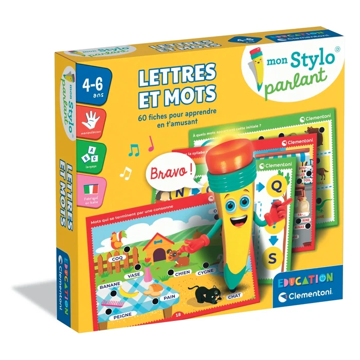 Mon stylo parlant - Lettres et Mots - 60 activités