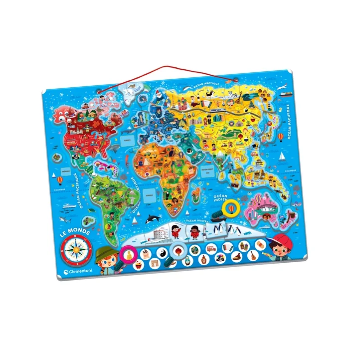 Puzzle magnétique du monde
