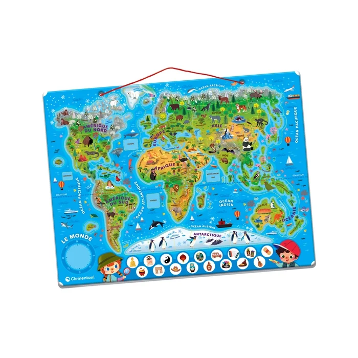 Puzzle magnétique du monde