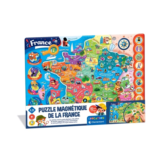 Mon puzzle de la France magnétique