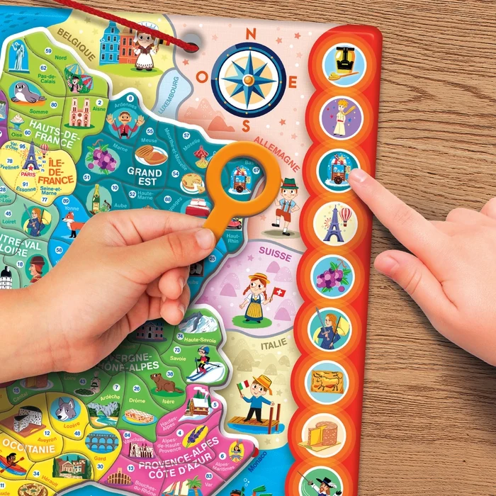 Mon puzzle de la France magnétique